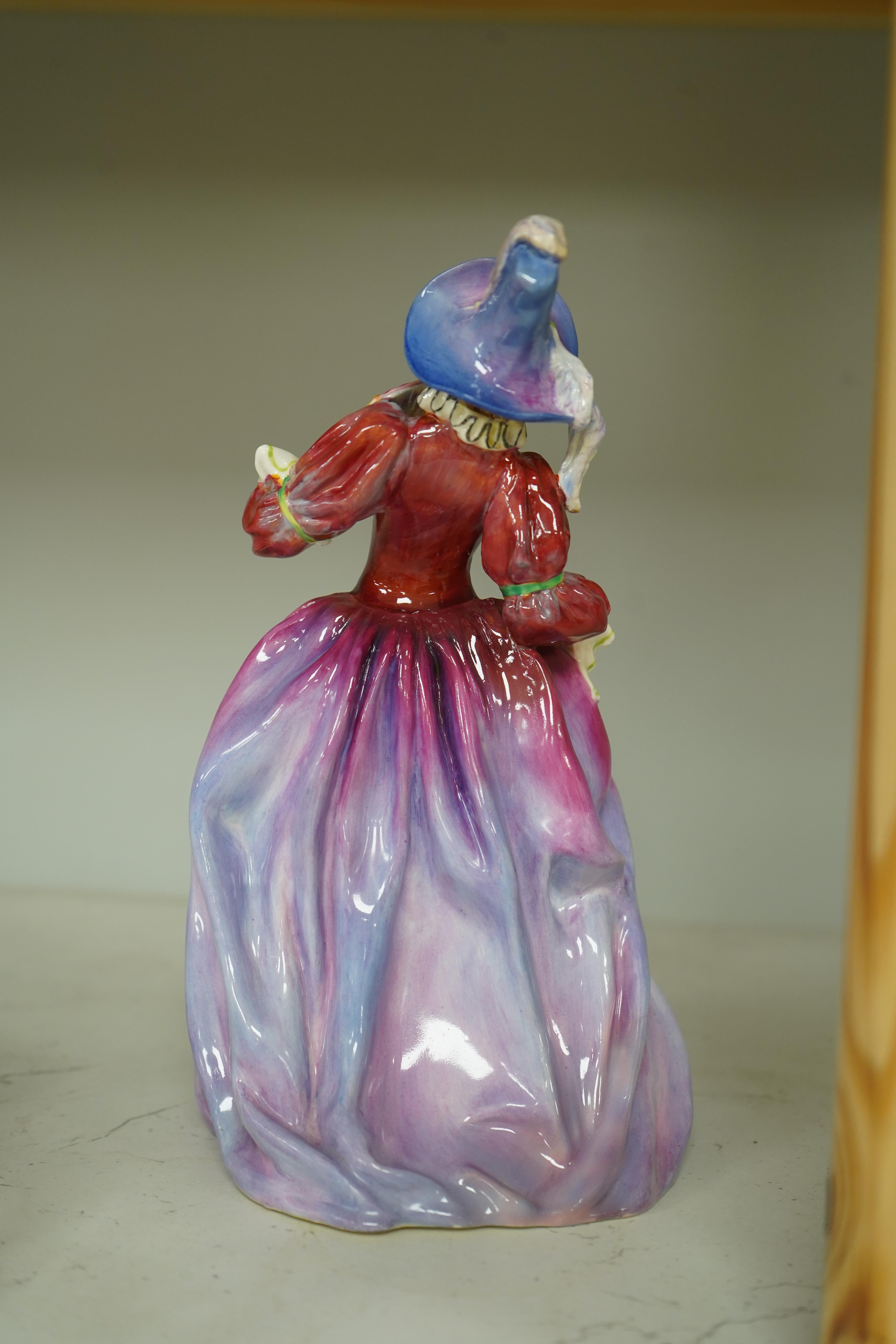 A Royal Doulton figurine, 'mariquita' HN1837 by Leslie Harradine issued from 1938-1949, 20cm. Condition - some good restoration